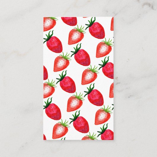 Berry in Love Strawberry Vrijgezellenfeest Kusses  Informatiekaartje (Achterkant)