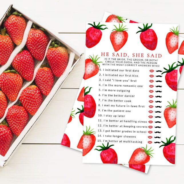 Berry in Love Strawberry Vrijgezellenfeest Raad ee (Creator heeft geüpload)