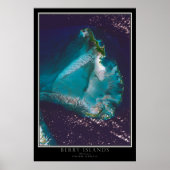 Berry Islands Bahamas van Space Satellite Map Poster (Voorkant)