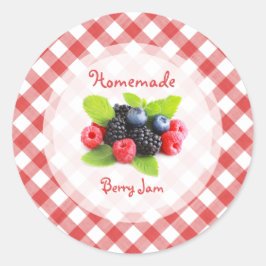 Berry Jam Red Fruits Mix Ronde Sticker