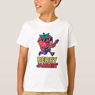 Berry Jammin Strawberry Shirt Schattigee Muziek T-