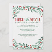 Berry Jingle en Mingle Holiday Party Uitnodigingen (Voorkant)