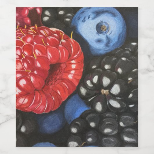 Berry Jumble Wijn Etiket (Enkel label)