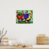 Berry kerst poster (Keuken)