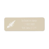 Berry-kerstadres Etiket (Voorkant)