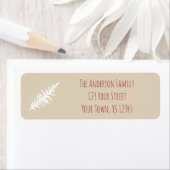 Berry-kerstadres Etiket (Insitu)