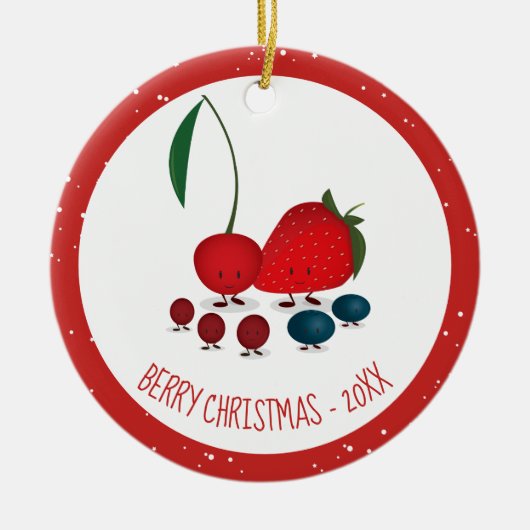 Berry Kerstcartoon Ornament (Voorkant)