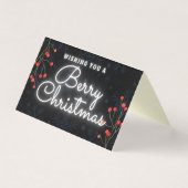 Berry Kerstmis 25-pak kerstkaarten Kaart (Voorkant)