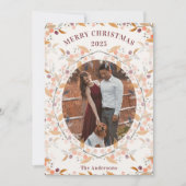 Berry Krans Framed Foto Feestdagenkaart (Voorkant)