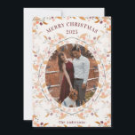 Berry Krans Framed Foto Feestdagenkaart<br><div class="desc">Een kleurrijke bessen kerstontwerp is zeker om uw vrienden en familie vakantie op te fleuren! Met vrolijke kleuren is deze kaart warm en helder voor de vakantie!</div>