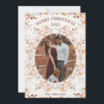 Berry Krans Framed Foto Feestdagenkaart<br><div class="desc">Een kleurrijke bessen kerstontwerp is zeker om uw vrienden en familie vakantie op te fleuren! Met vrolijke kleuren is deze kaart warm en helder voor de vakantie!</div>