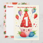 Berry Leuke 1e Jubileum Verjaardag Kaart (Voorkant / Achterkant)