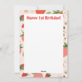 Berry Leuke 1e Jubileum Verjaardag Kaart (Achterkant)