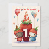 Berry Leuke 1e Jubileum Verjaardag Kaart (Voorkant)