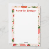 Berry Leuke 1e Jubileum Verjaardag Kaart (Achterkant)