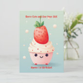 Berry Leuke 1e Jubileum Verjaardag Kaart (Staand voorkant)