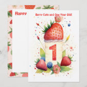 Berry Leuke 1e Jubileum Verjaardag Kaart (Voorkant / Achterkant)