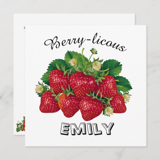 Berry-licous Kaart (Voorkant / Achterkant)