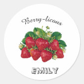 Berry-licous Ronde Sticker (Voorkant)