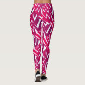 Berry Lightning Abstracte Fuzzy Bolts Leggings (Achterkant)