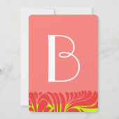 Berry Limoen Delight Swirl Wedding Invitation Kaart (Achterkant)