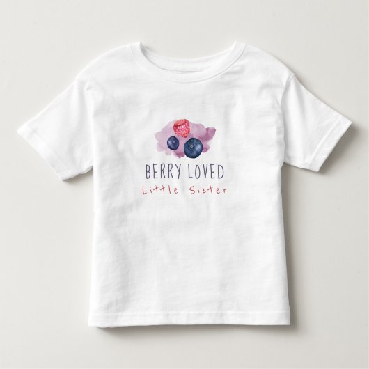 Berry Loved Little Sister Toddler T-shirt (Voorkant)