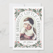 Berry Merriest Little KerstArch Foto Feestdagenkaart (Voorkant)