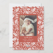 Berry Merriest Little KerstArch Foto Feestdagenkaart (Achterkant)