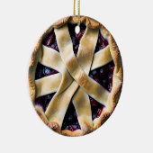 Berry Merry Christmas Cutie Taart | Food Pun Humor Keramisch Ornament (Rechts)