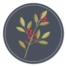 Berry Merry Christmas Envelope Seal