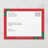 Berry Merry Christmas Photo Card Briefkaart (Achterkant)