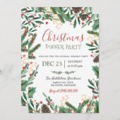 Berry Merry Christmas | Winterfeest Kaart (Voorkant / Achterkant)