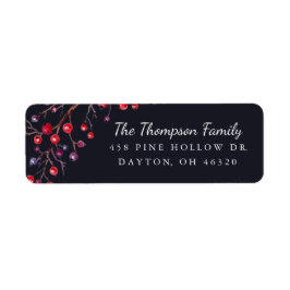 Berry Merry Holiday Retouradres Etiket