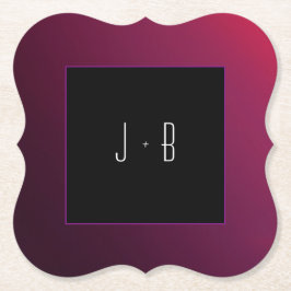 Berry minimalistisch papier Onderzetter