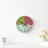 Berry Mint Olive Pebble Ronde Klok (Huis)