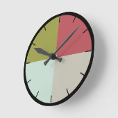 Berry Mint Olive Pebble Ronde Klok (Hoek)
