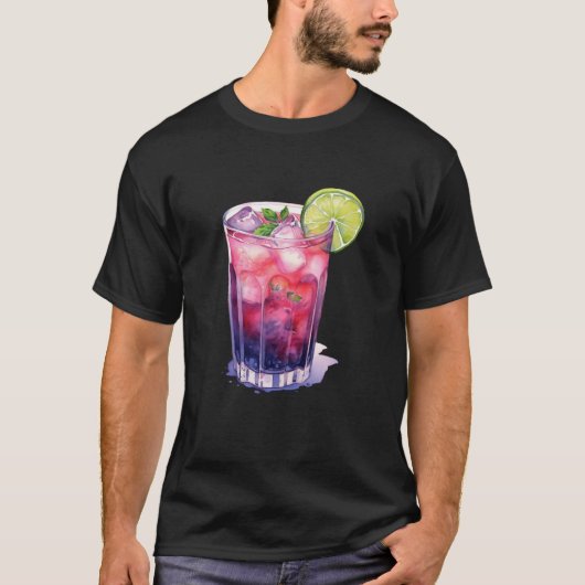 Berry Mojito met Limoen T-shirt (Voorkant)