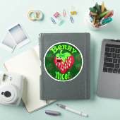 Berry Mooi Schattige Aardbei Cartoon Leuke Kunst Sticker (iPad Cover)
