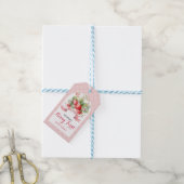 Berry Mooie eerste verjaardag Cadeaulabel (Met Touw)