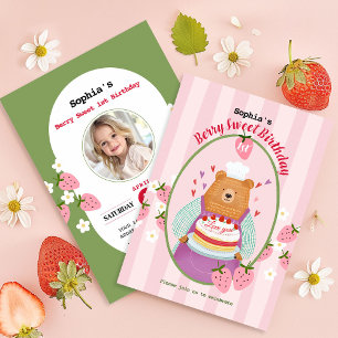 Berry Mooie eerste verjaardag Kaart