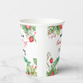 Berry Mooie eerste verjaardag Papieren Bekers (Rechts)