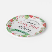 Berry Mooie eerste verjaardag Papieren Bordje (Gekanteld)