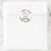 Berry Mooie eerste verjaardag Ronde Sticker (Tas)