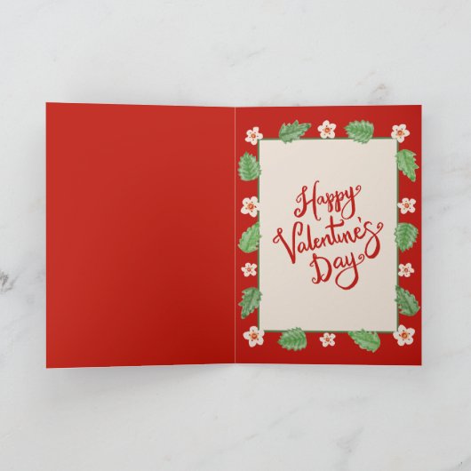 Berry Mushroom Valentijn Kaart (Binnen)