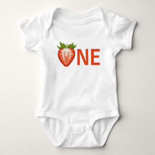 Berry One Strawberry Girl eerste verjaardag Romper