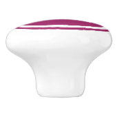 Berry Paarse Monogram Gepersonaliseerde Ladeknop Keramische Knop (Zijkant)