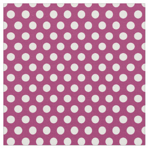 Berry Paarse polka stippen Stof