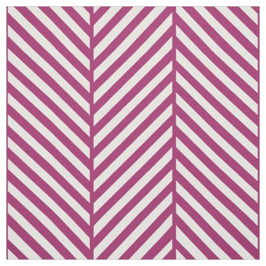 Berry Paarse visgraat grootschalig Stof (Swatch)