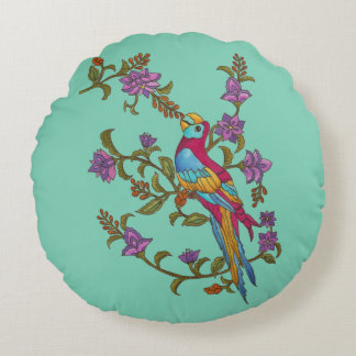 Berry Parrot Rond Kussen