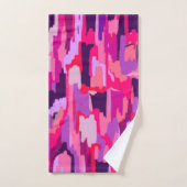 Berry Patch: Rood en Roze Abstract Bad Handdoek (Handdoek)